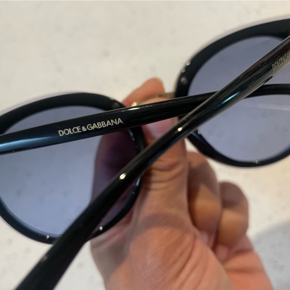 Dolce & Gabbana Sunglasses- Navy Blue & Gold - Picture 3 of 11